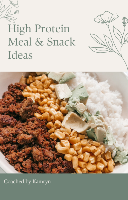 High Protein Meals & Snacks